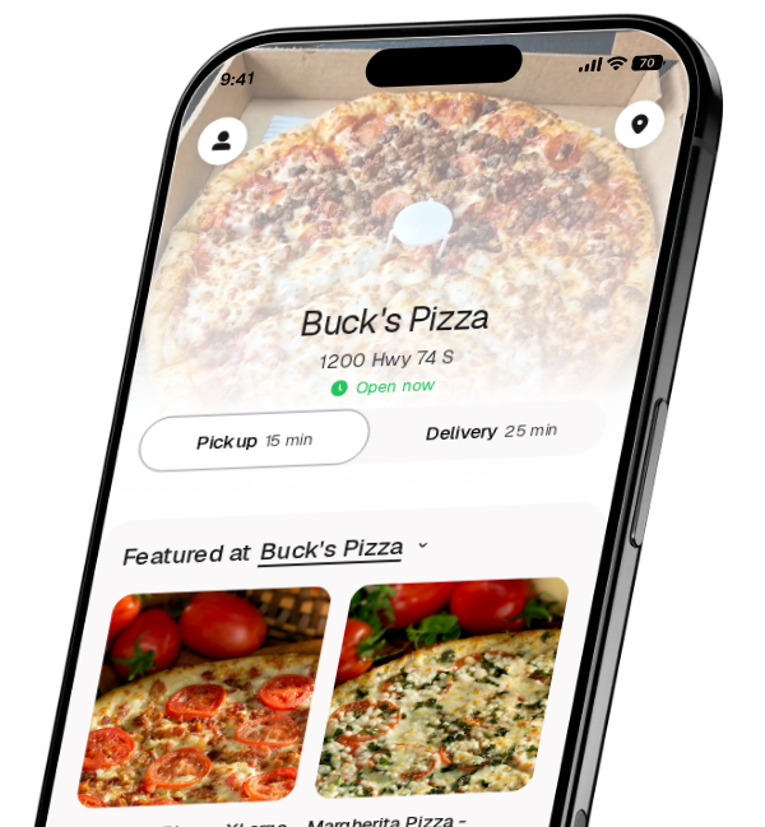 Buck's Pizza app preview