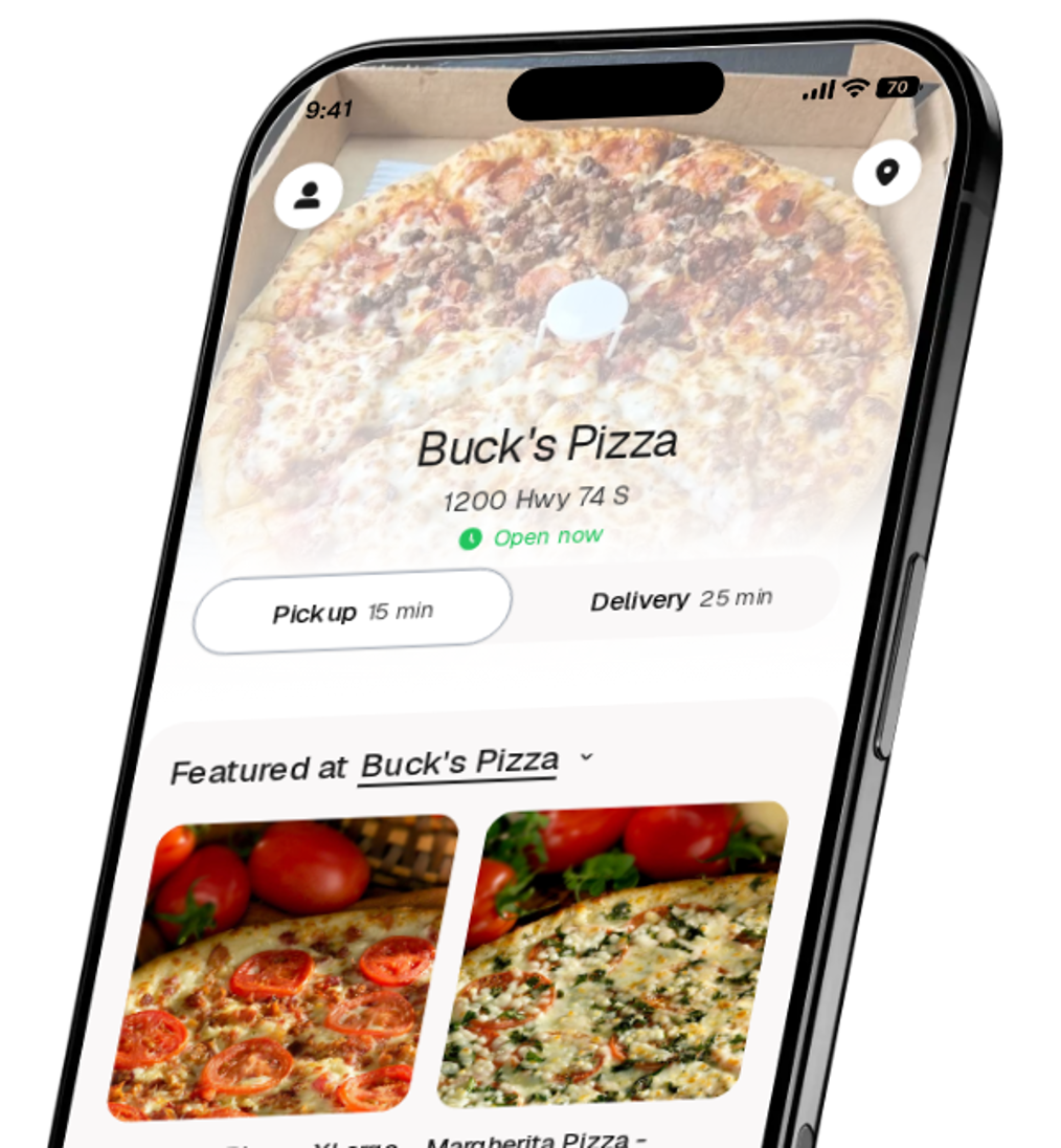 Buck's Pizza app preview